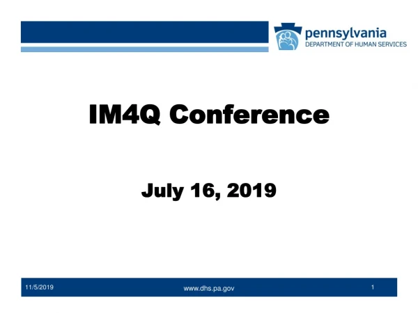 IM4Q Conference