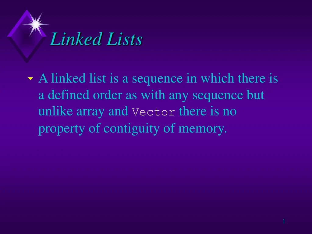 linked lists