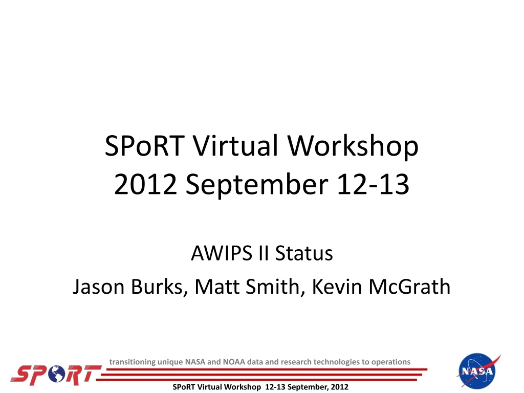 sport virtual workshop 2012 september 12 13