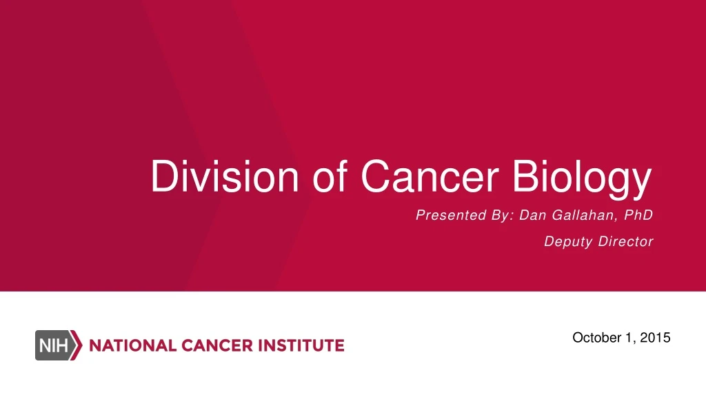 division of cancer biology