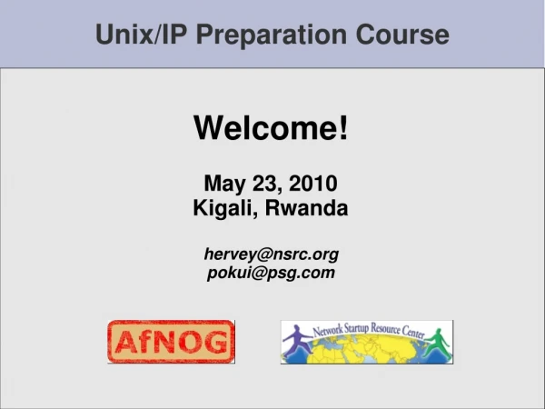 Unix/IP Preparation Course