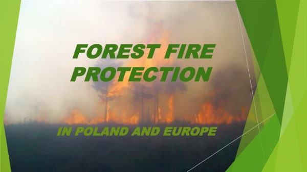 FOREST FIRE PROTECTION