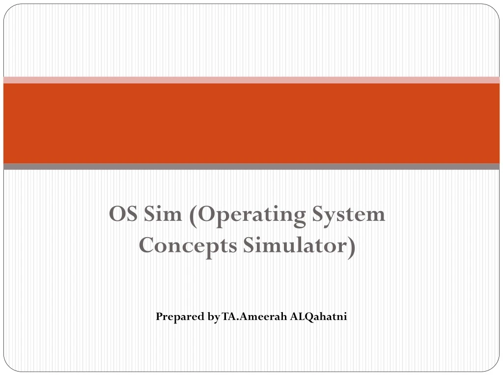 os sim operating system concepts simulator
