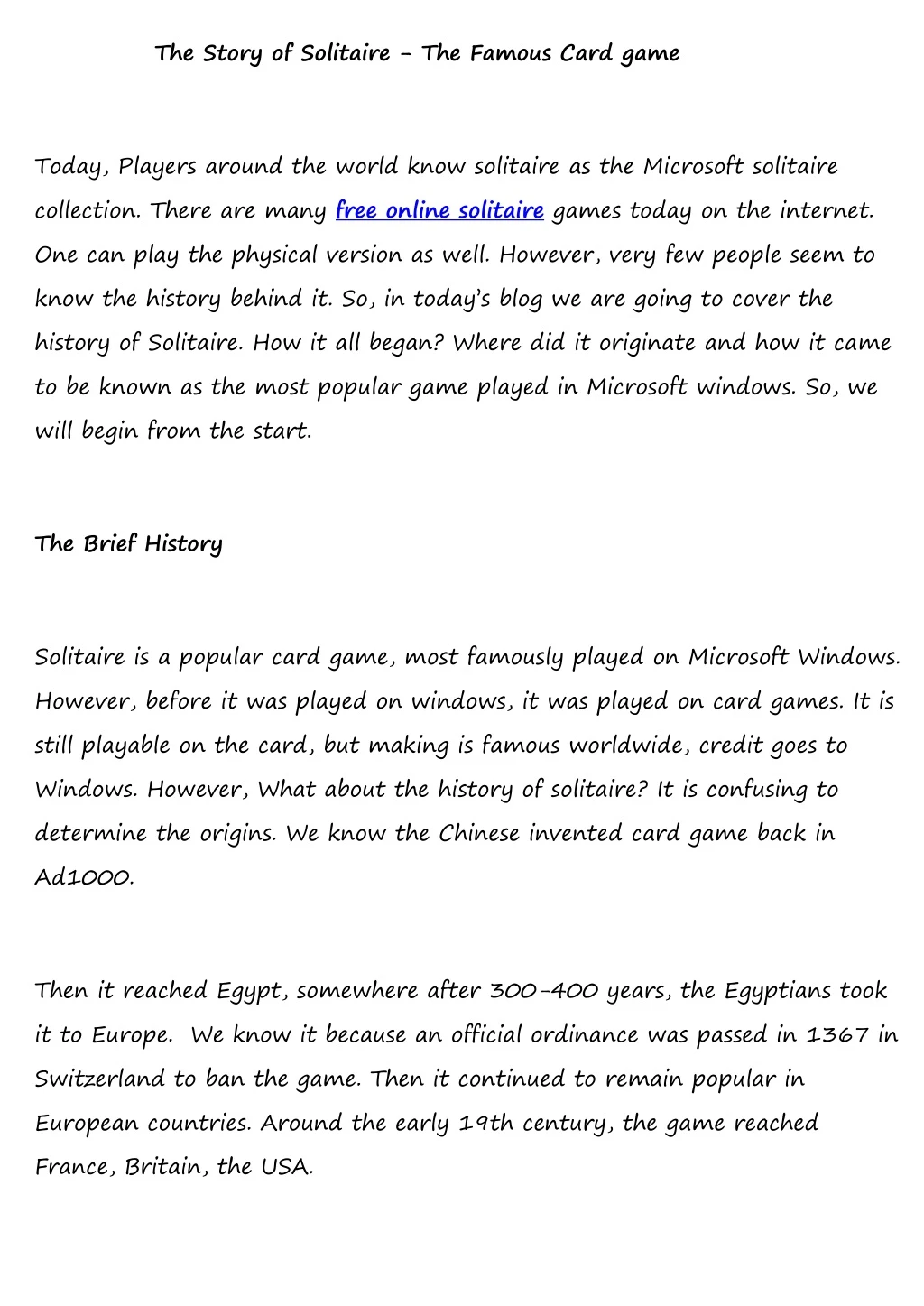 the story of solitaire the famous card game