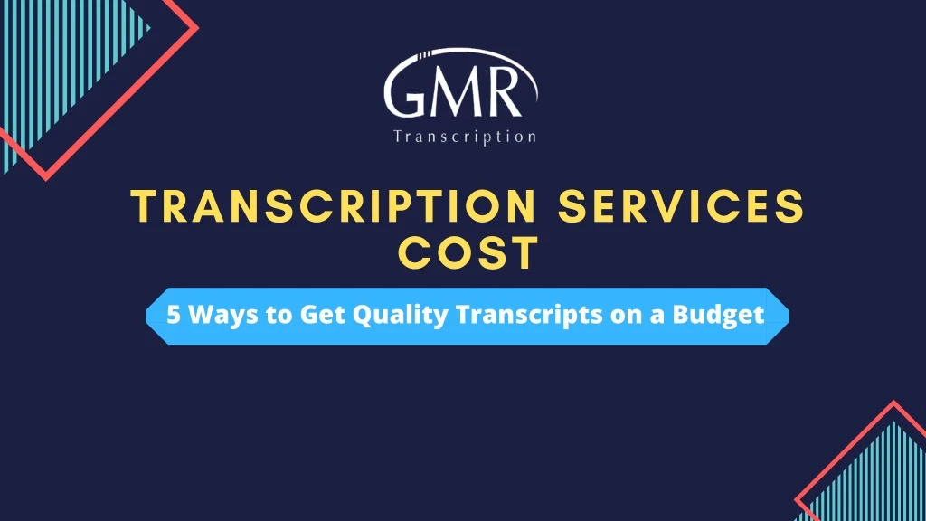 transcription services cost