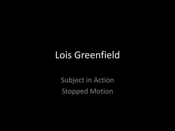Lois Greenfield