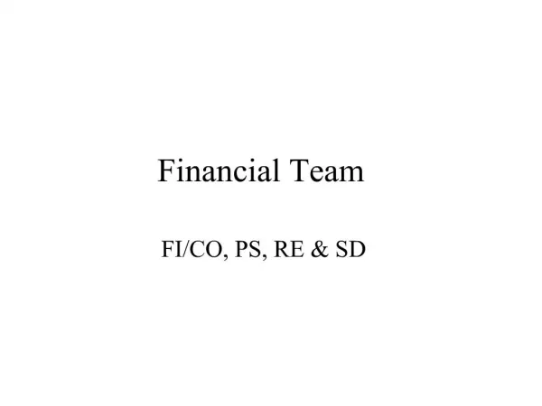 Financial Team