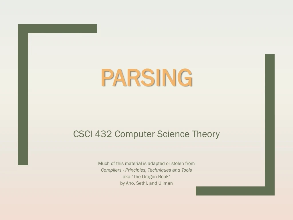 parsing