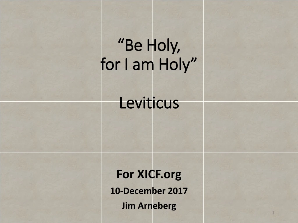 be holy for i am holy leviticus