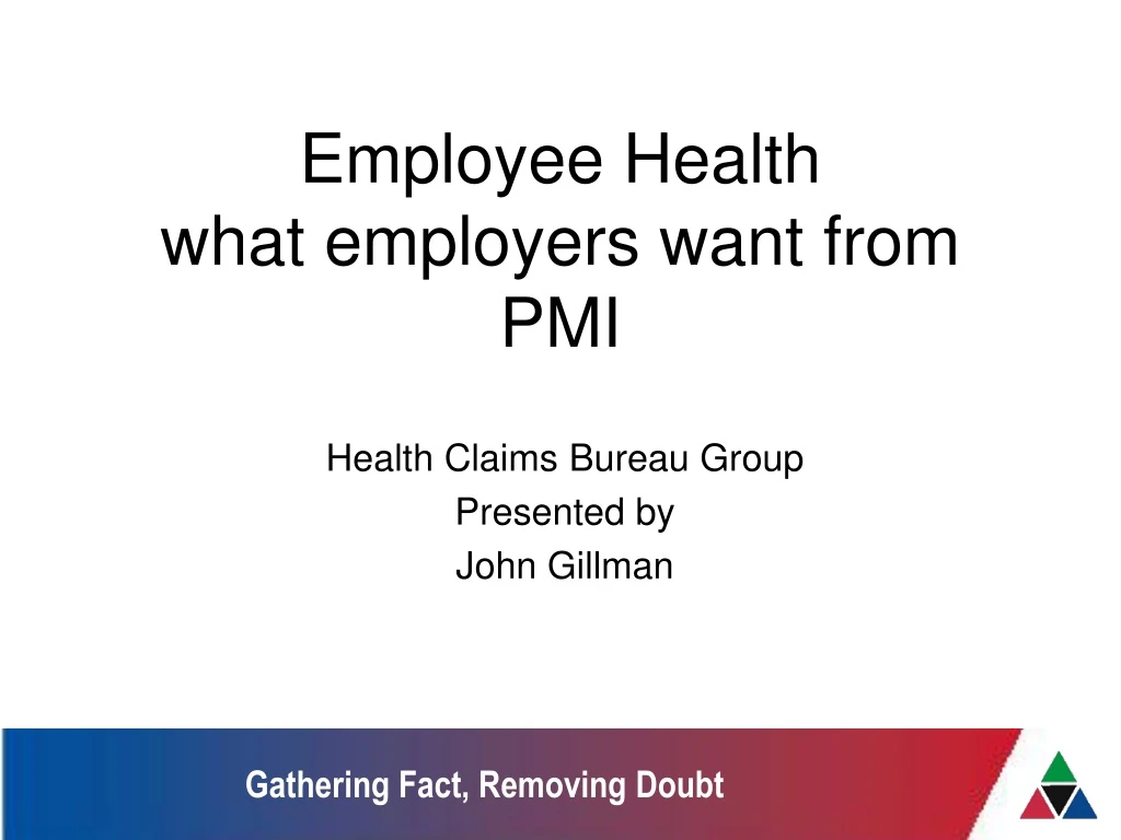 employee health what employers want from pmi