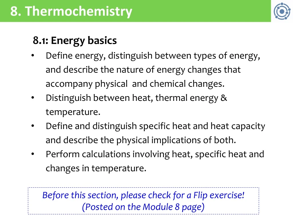 8 thermochemistry