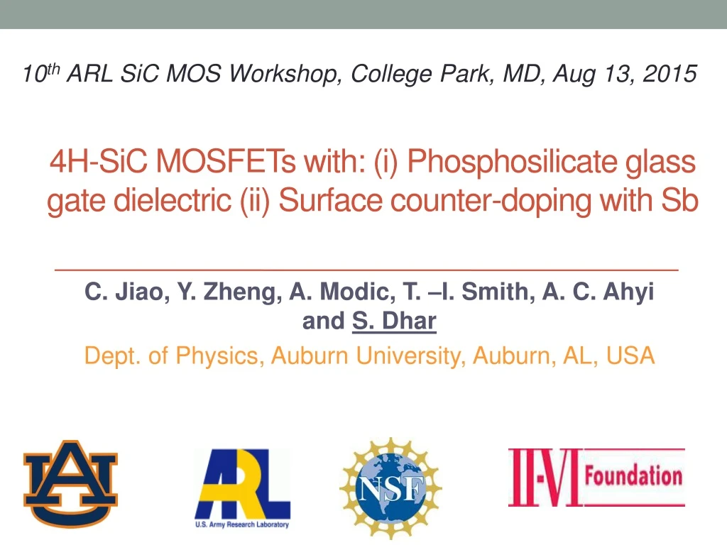 4h sic mosfets with i phosphosilicate glass gate dielectric ii surface counter doping with sb