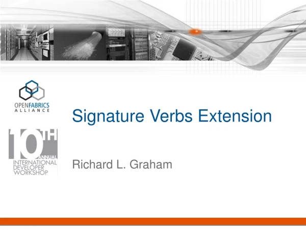 Signature Verbs Extension