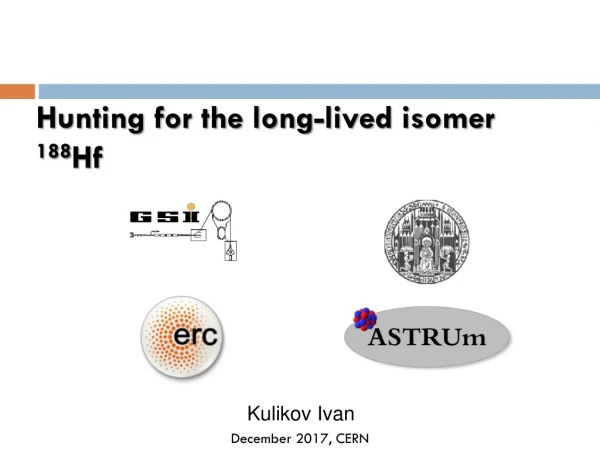 Hunting for the long-lived isomer 188 Hf