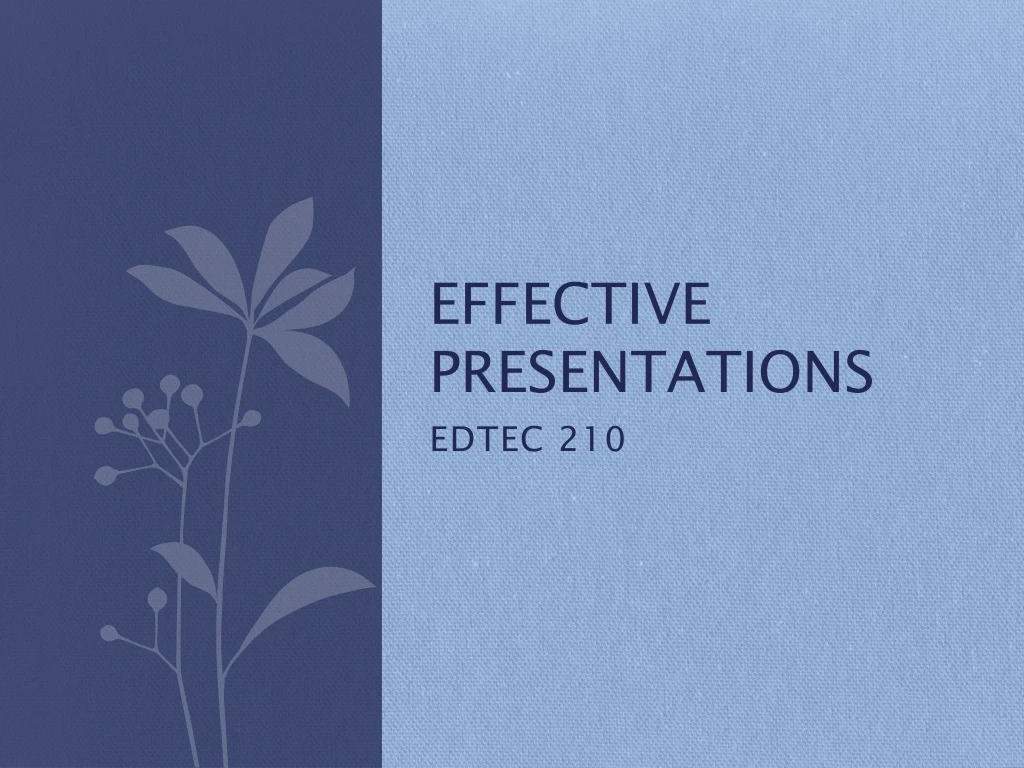 effective presentations