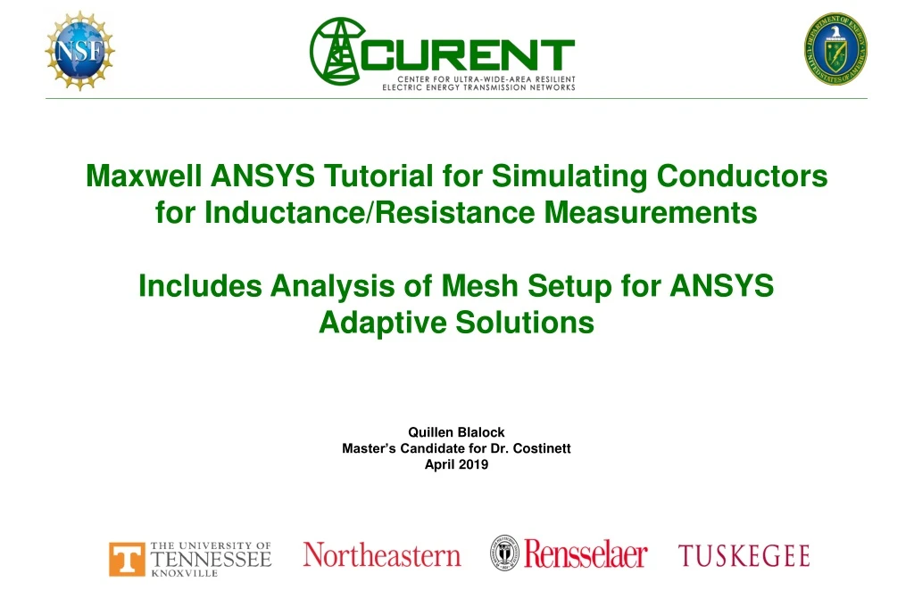 maxwell ansys tutorial for simulating conductors