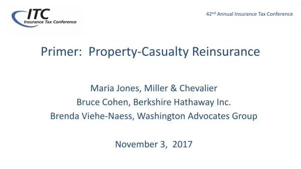 Primer:  Property-Casualty Reinsurance