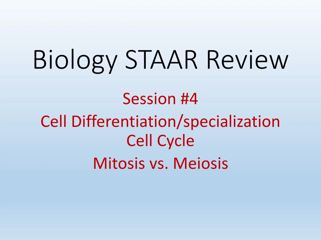 biology staar review