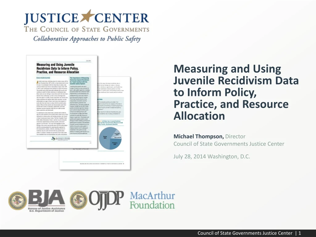 measuring and using juvenile recidivism data