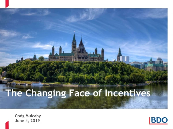 The Changing Face of Incentives