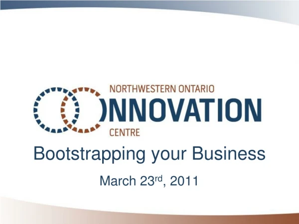 Bootstrapping your Business