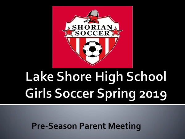 Lake Shore High School Girls Soccer Spring 2019