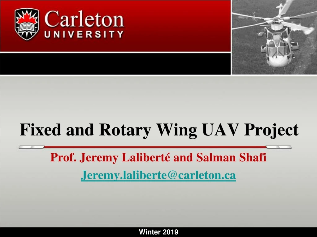 fixed and rotary wing uav project