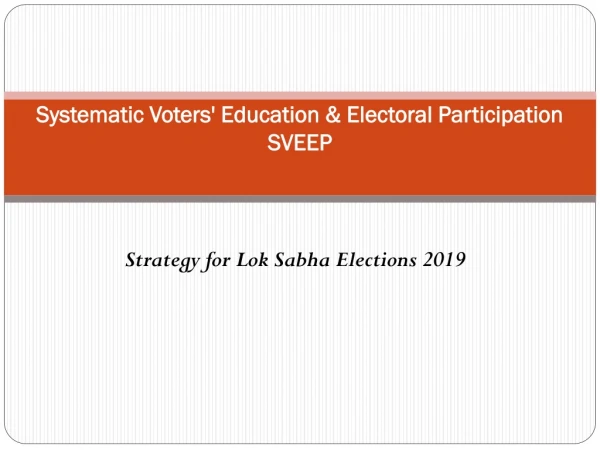 Systematic Voters' Education &amp; Electoral Participation SVEEP
