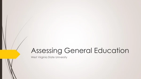 Assessing General Education
