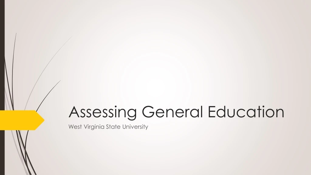assessing general education