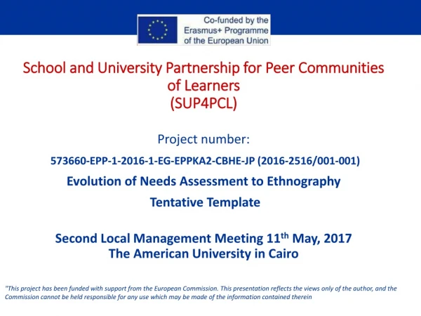 School and University Partnership for Peer Communities of Learners (SUP4PCL)