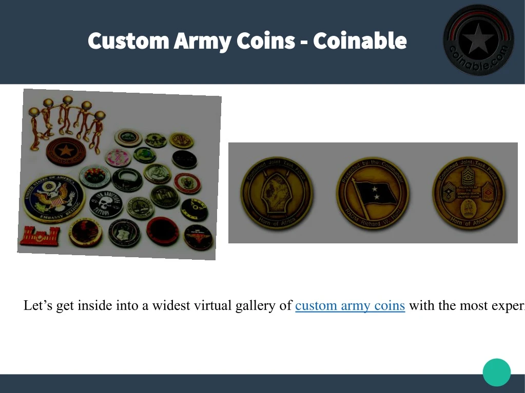 custom army coins coinable