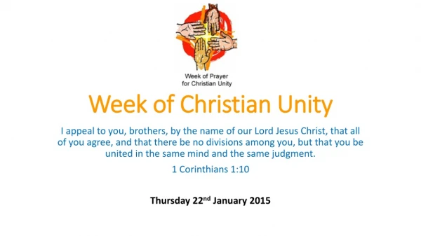 Week of Christian Unity