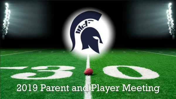 2019 Parent and Player Meeting