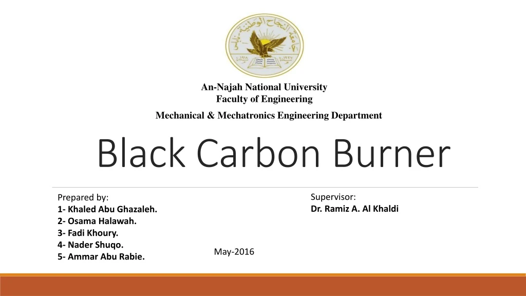 black carbon burner