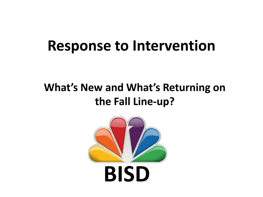 response to intervention