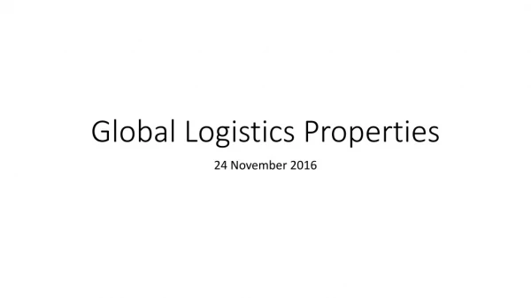 Global Logistics Properties
