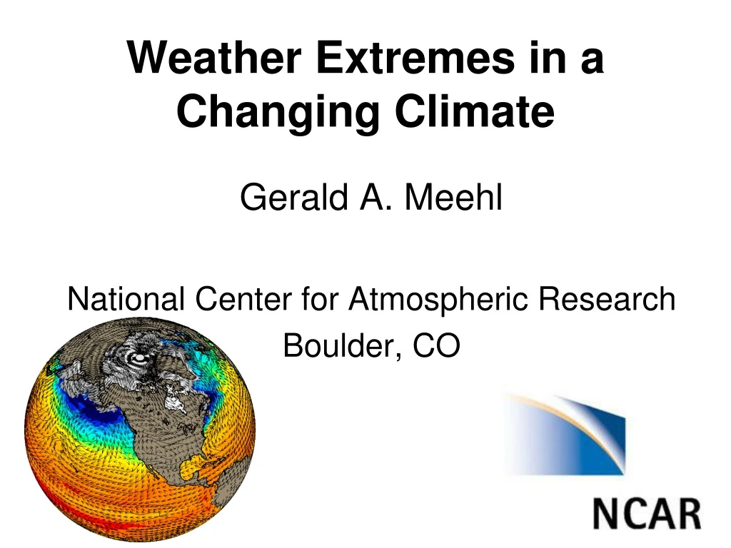 weather extremes in a changing climate