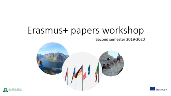 Erasmus+ papers workshop