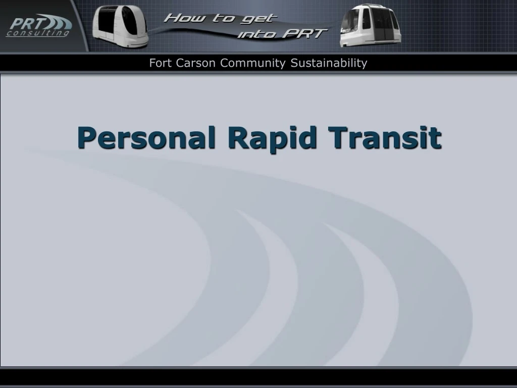 personal rapid transit