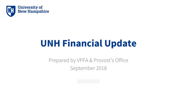 UNH Financial Update