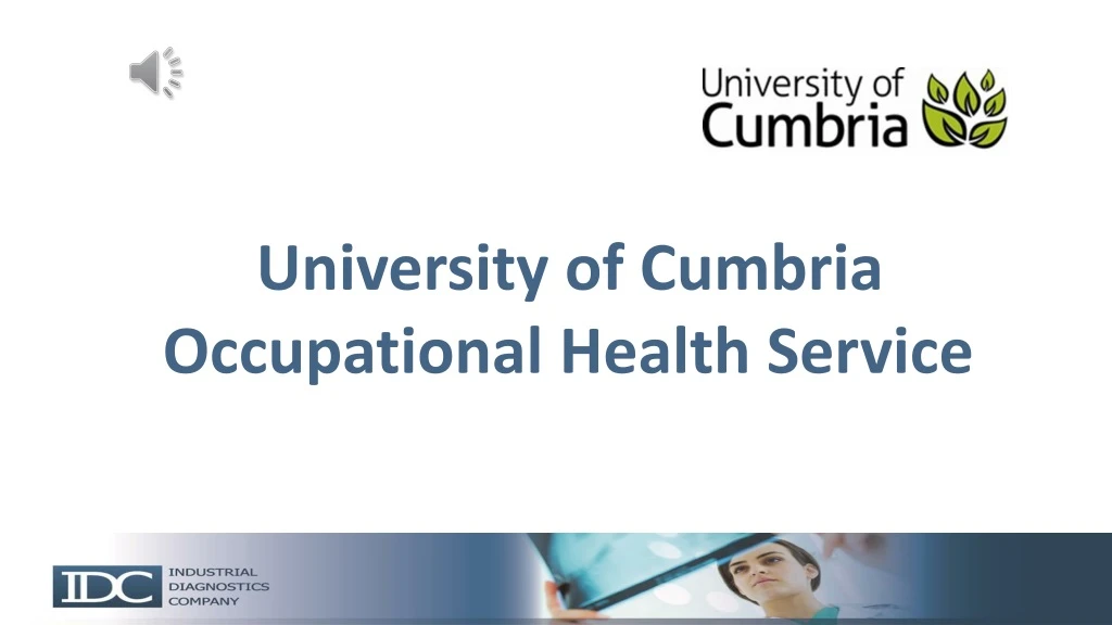 university of cumbria occupational health service