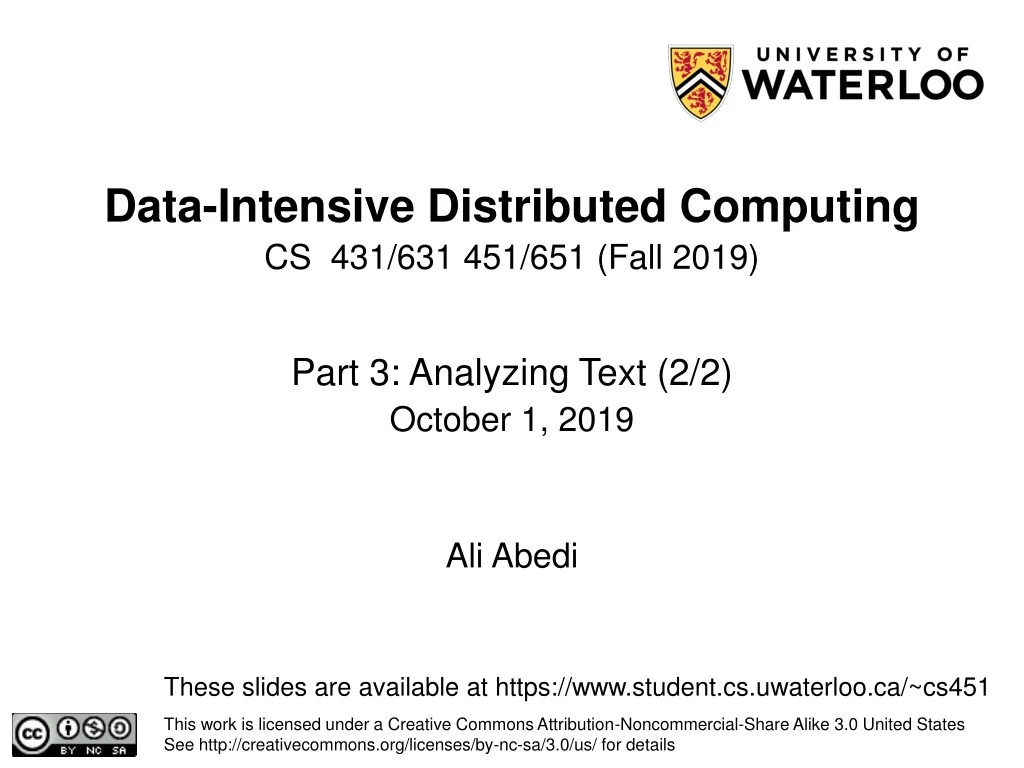 data intensive distributed computing