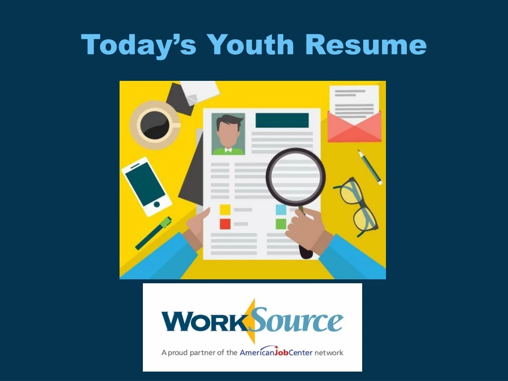 today s youth resume