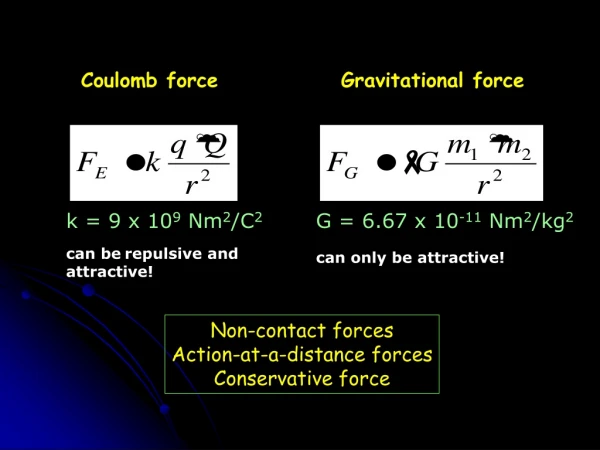 Gravitational force