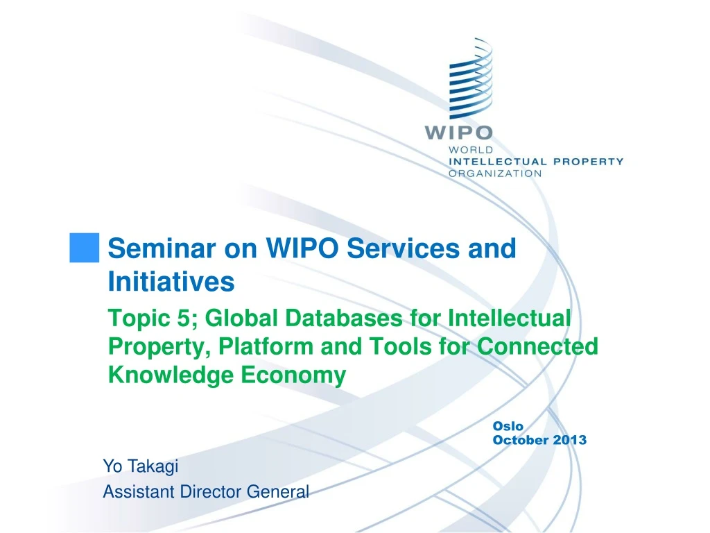 seminar on wipo services and initiatives topic