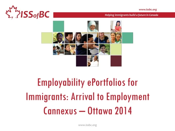 Employability ePortfolios for Immigrants: Arrival to Employment Cannexus – Ottawa 2014