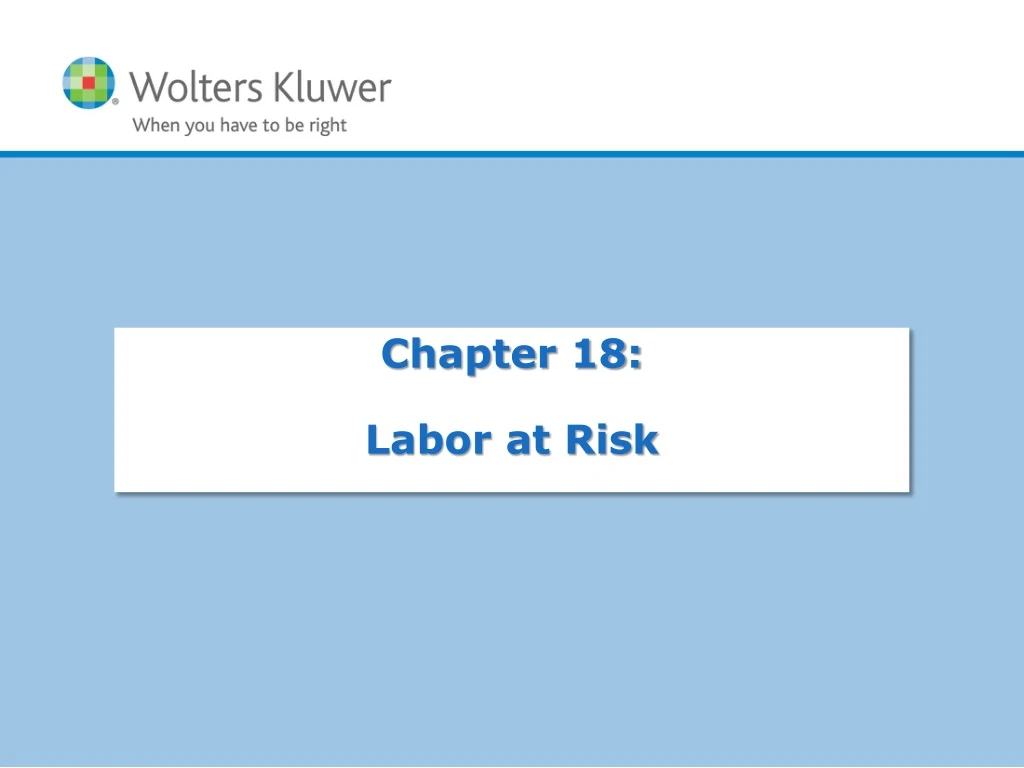 chapter 18 labor at risk