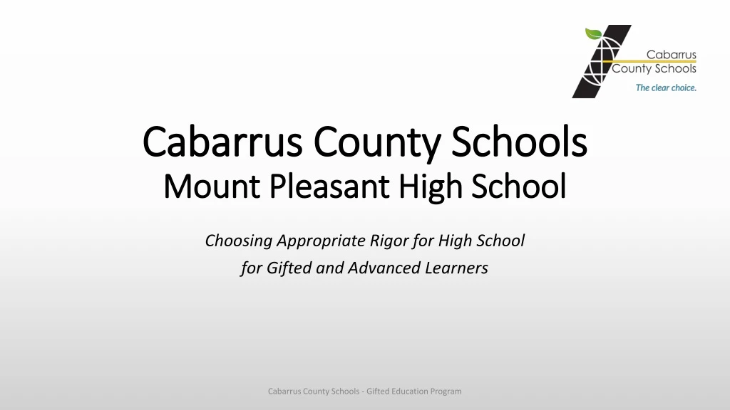 cabarrus county schools mount pleasant high school