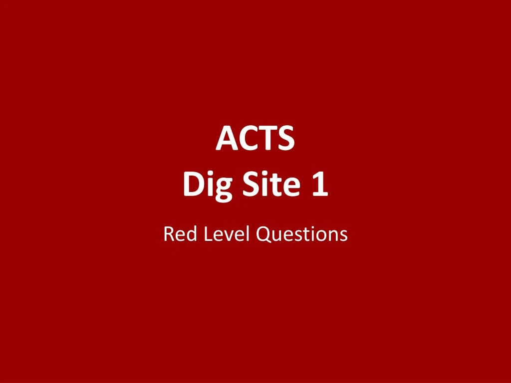 acts dig site 1